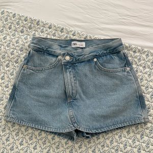 Zara Denim Jean Skort Size 2